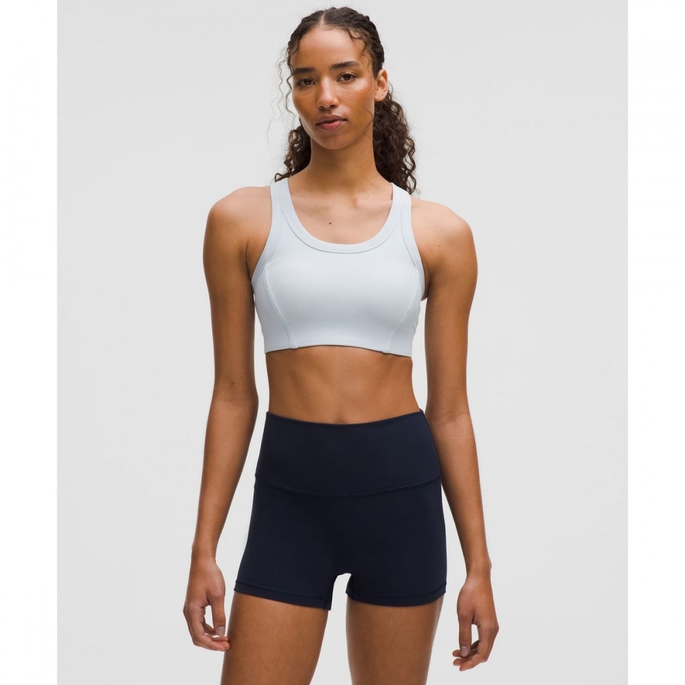 リブ Nulu ラウンドネック ヨガブラ STRH