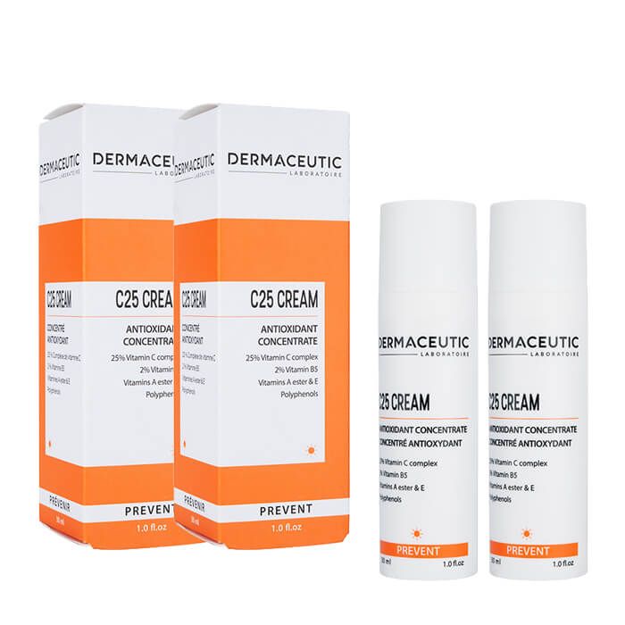 2本セット Dermaceutic C25クリーム 30ml ダーマシューティック 海外直送 日時指定不可 国際書留郵便発送