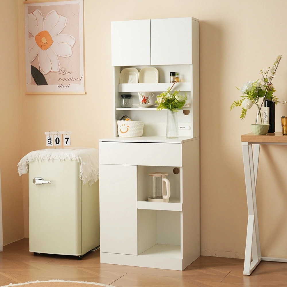 【国内即日発送】食器棚 キッチンボード レンジボード キッチン 収納 棚 家電収納 キッチン収納 一人暮らし スリム おしゃれ シンプル キッチンボード レンジ台