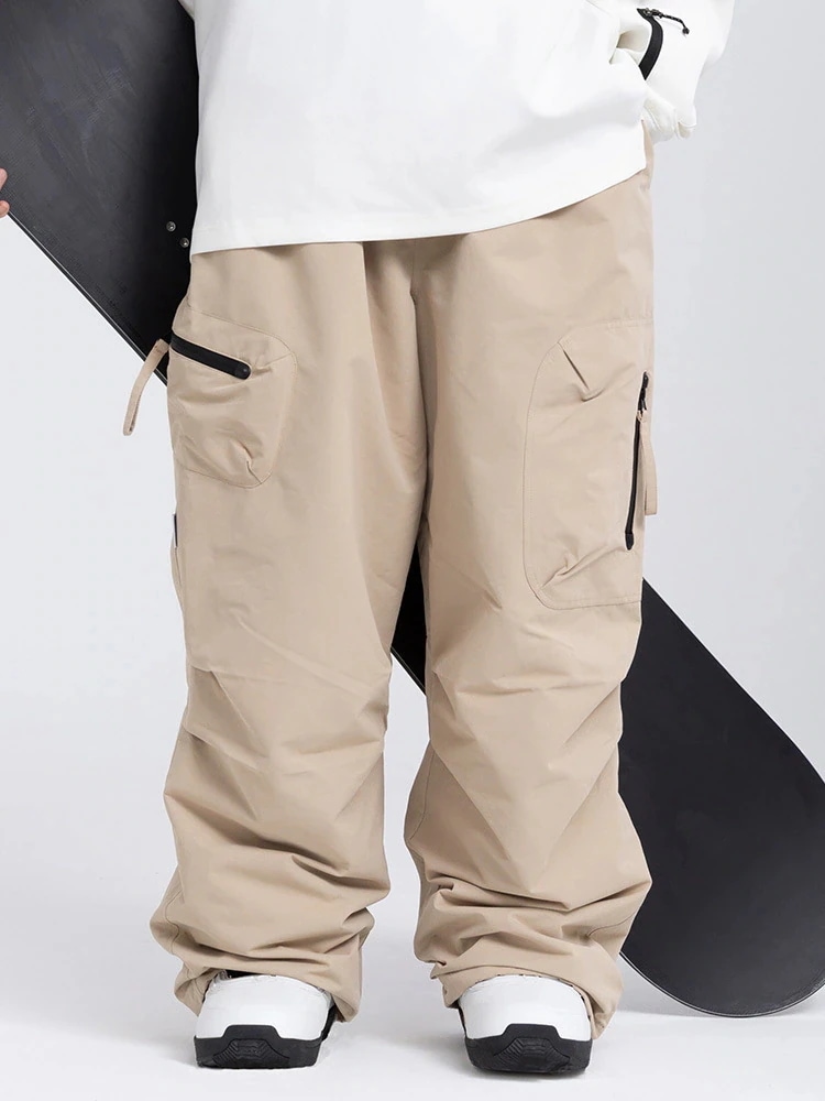 スノボウェア 4色 2025 2026 耐水圧10000mm スノボパンツ ズボン ブラウン黒グレー おしゃれ 韓国風 スノーボードウェア スノーウェア スキーウェア メンズ レディース ユニセックス
