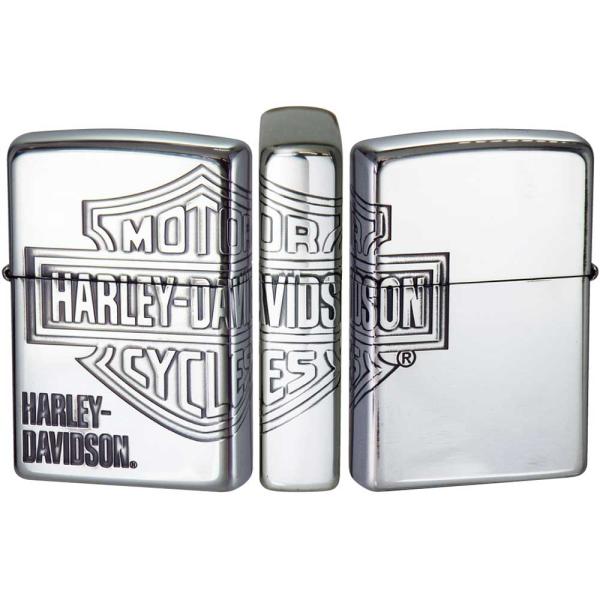 即納　ZIPPO ジッポー ライター 200 ハーレーダビッドソン 日本限定 シルバー HDP-33