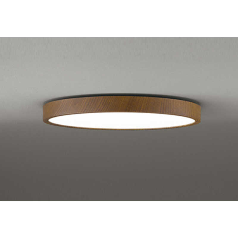 オーデリック　LED照明 シーリングライト 12畳 調光 調色 FLAT PLATE リモコン付属 ウォールナット　SH8324LDR