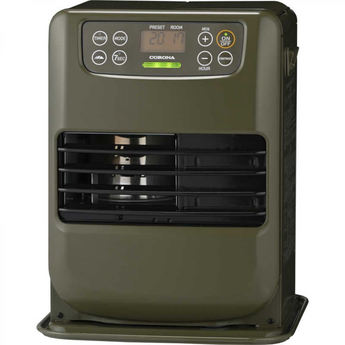 【在庫有・即納】 コロナ CORONA 石油ファンヒーター FH-CP25Y ［木造7畳まで /コンクリート9畳まで］ オリーブグリーン 防災