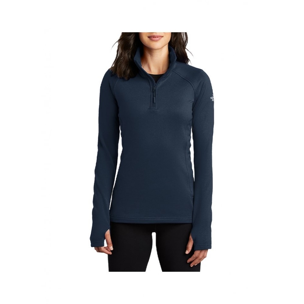 North Face 女性用フリースハーフジップアップロングスリーブ
