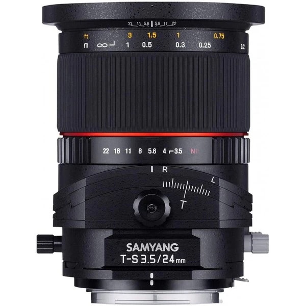 【中古】サムヤン SAMYANG 単焦点広角ティルトシフトレンズ 24mm F3.5 キヤノン EF用 フルサイズ対応