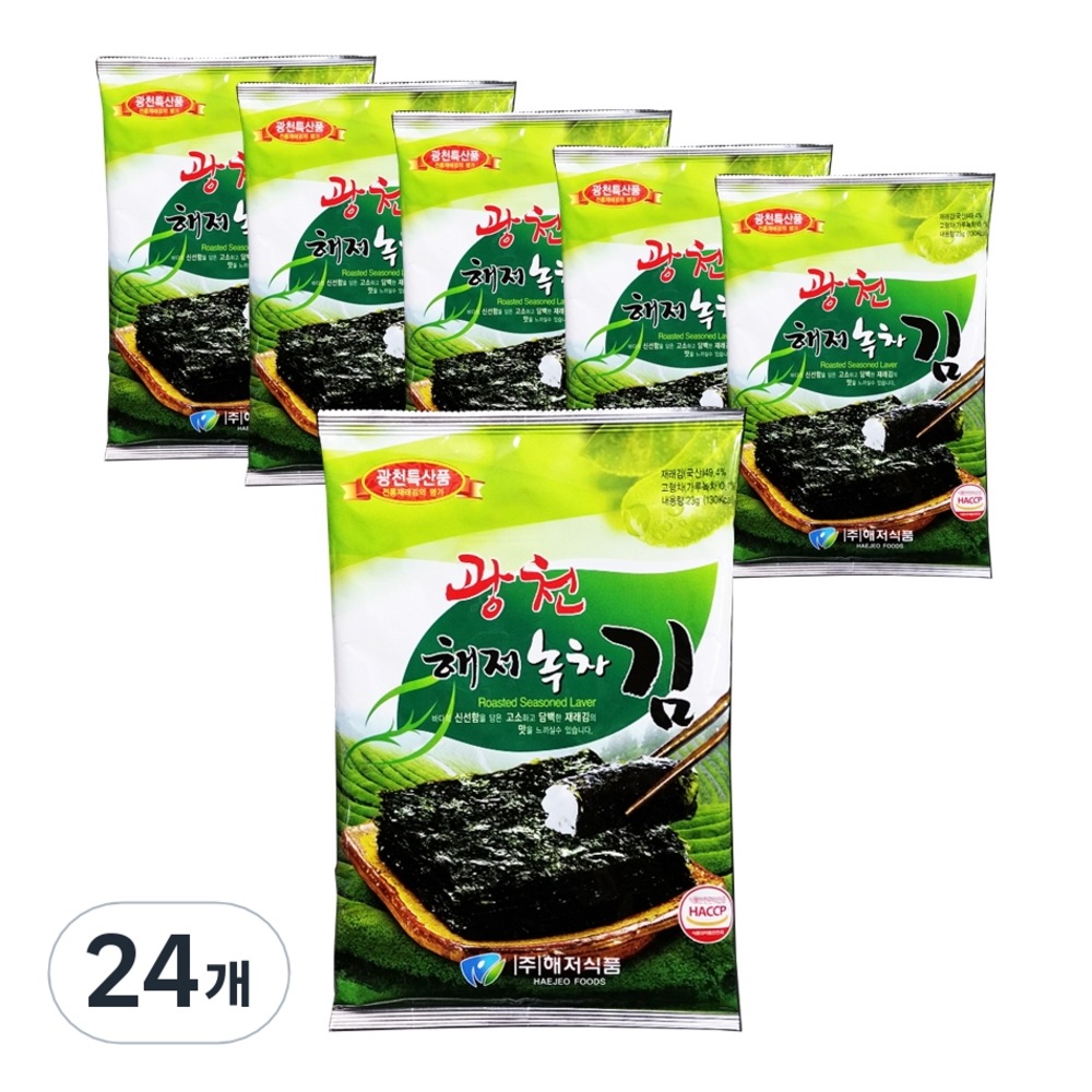 鉱泉海底キム緑茶全長キム23g24個 6,402円