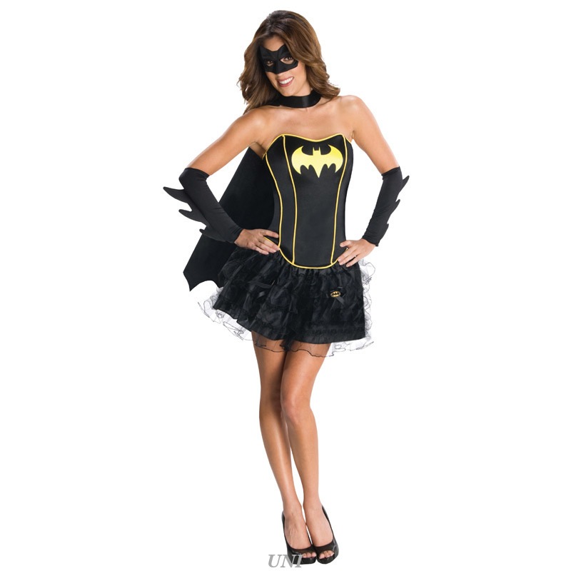 コスプレ 仮装 バットガール コルセットタイプ(バットマン) M 【 コスプレ 衣装 ハロウィン 仮装 コスチューム アメコミ パーティーグッズ 大人用 公式 余興 映画キャラクター 正規ライセンス品