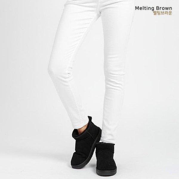 女性用ファーブーツ スエードショートブーツ UR25