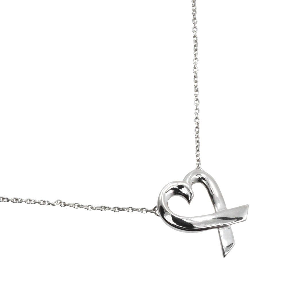 ラビングハート パロマ・ピカソ ネックレス シルバー925 約2.4g レディース 中古品 Aランク