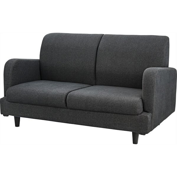 デニム生地の色落ちがヴィンテージなブラックジーンズソファ 2人掛 北欧 インダストリアル ソファ リビング