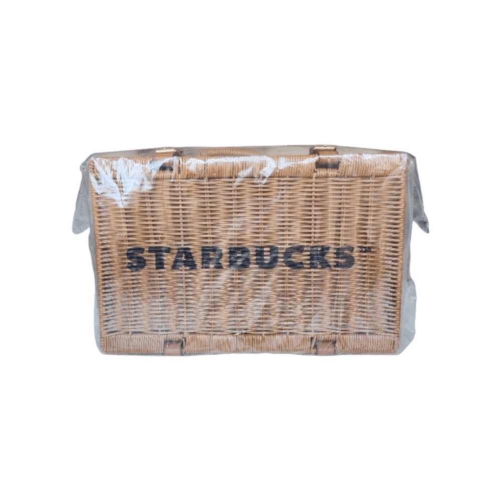 スターバックス ハンパ ラタン 保管箱 かご ピクニック