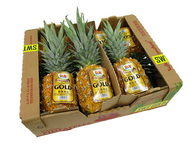 完熟パイン！ =DOLEスウィーティオパイナップルGOLD= 6-8玉入り 約10kg 予約 入荷次第発送