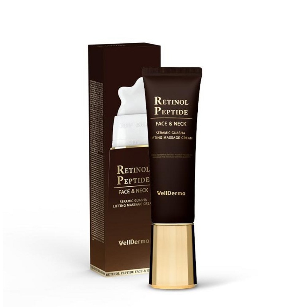 ウェルダマレチノールペプチドフェイス＆ネックリフティングセラミックカットマッサージクリーム80ml1個