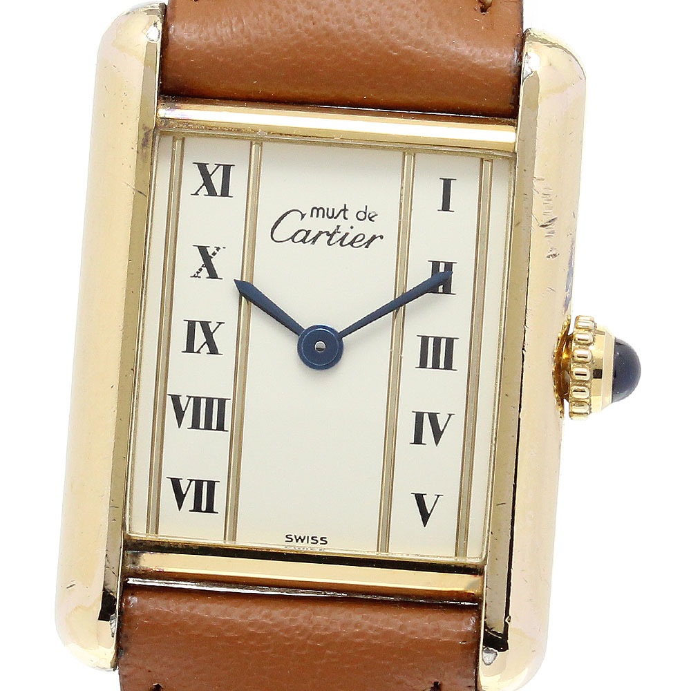 カルティエ CARTIER W1003053 マストタンクSM クォーツ レディース _842245【中古】