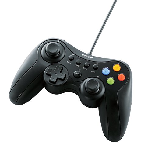 エレコム ゲームパッド USB接続 Xinput/DirectInput両対応 Xbox系12ボタン振動/連射 【ドラゴンクエストX 眠れる勇者有線マウス