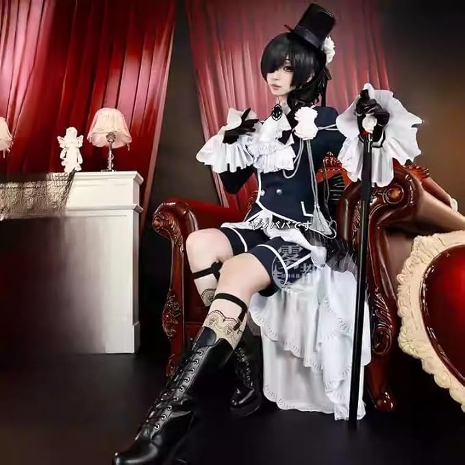 黒執事 シエル·ファントムハイヴコスプレ 衣装(ウィッグ 靴別売り)