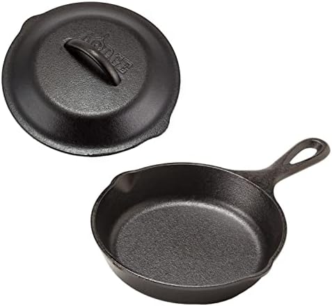 ロッジ(LODGE) スキレット＆スキレットカバーセット 6-1/2インチ(L3SK3＆L3SC3セット)