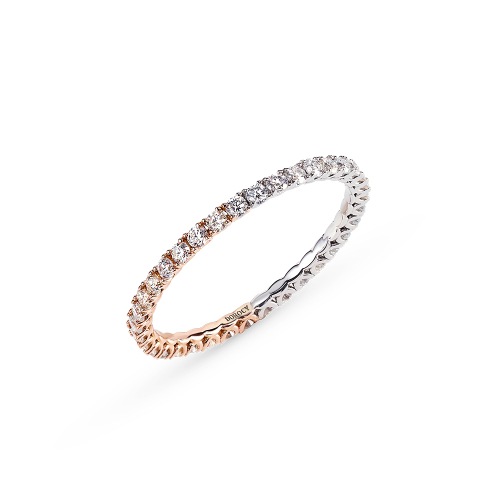 ドロシー 14k モアッサナイトミックスエタニティリング (1.5mm)