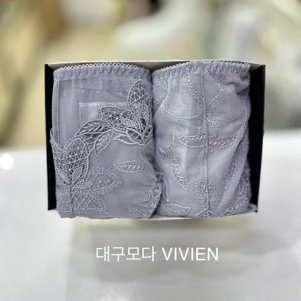 クチュールパッチ刺繍パンティー2種セット BP981AP BP981A PVIO_DG