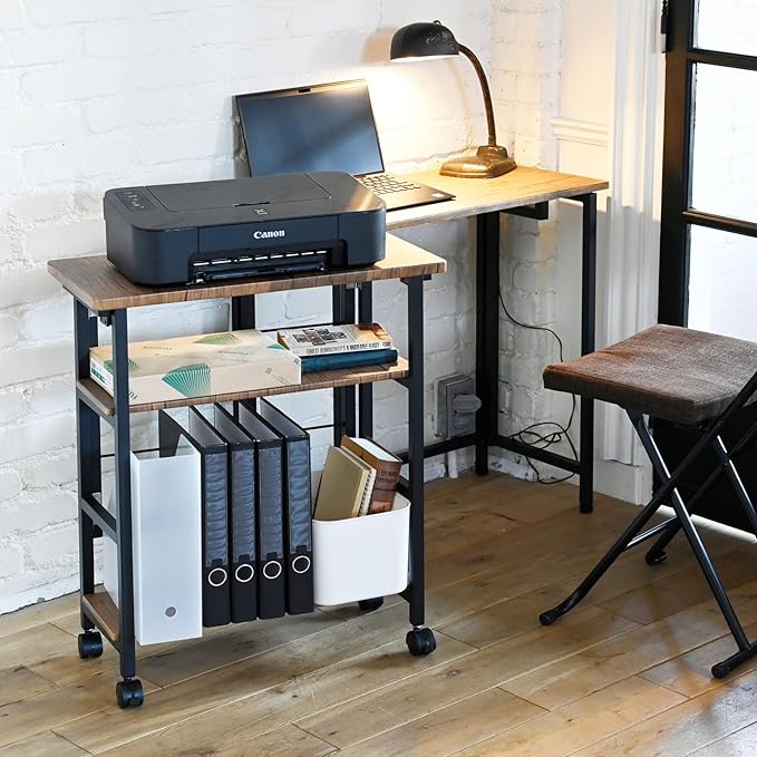 キャスター付き 棚板高さ調節 A4ファイル対応 組立カンタン ラック 収納 幅60×奥行30×高さ70cm アンティークブラウン/サンドブラック CPSR-6030H(ABR/SBK)