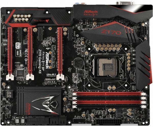 ASRock Fatal1ty Z170 Gaming K6 LGA 1151 Intel Z170 HDMI SATA 6Gb/s USB 3.1 USB 3.0 ATX Intel Motherb