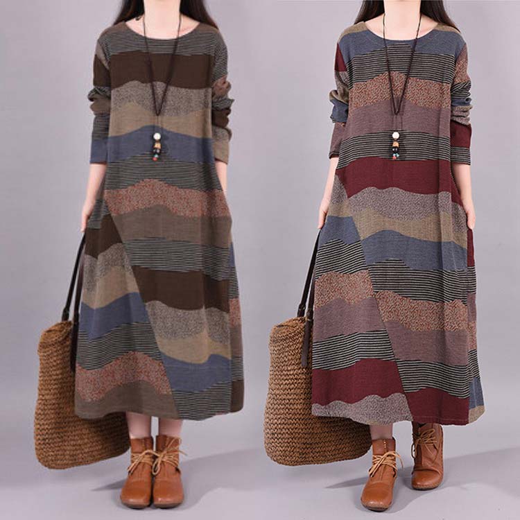 ワンピース ワンピース ワンピ レディース ロングワンピース 長袖 きれいめ 体型カバー ロングワンピ