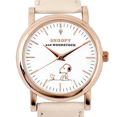 Qoo10] peanuts 天然ダイヤモンドスヌーピー 腕時計 大人 : 腕時計