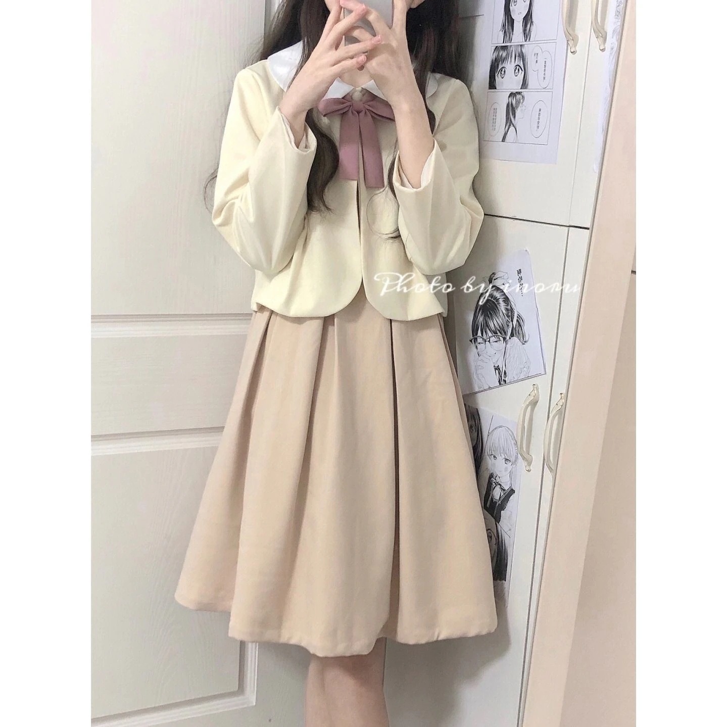 ロリータ コスプレ 春夏 新作 日系 二点セット JK スカート 制服 セット