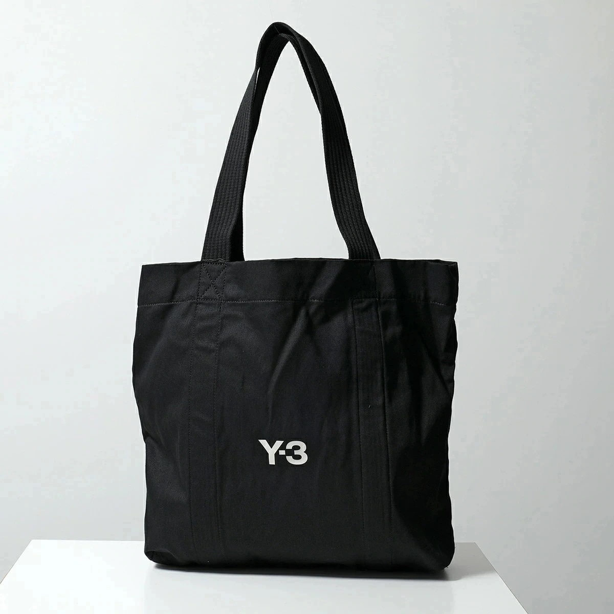 Y-3 ワイスリー トートバッグ C TOTE キャンバス トート JJ3957 メンズ コットン ショッピングバッグ ロゴ 鞄 BLACK-TALC