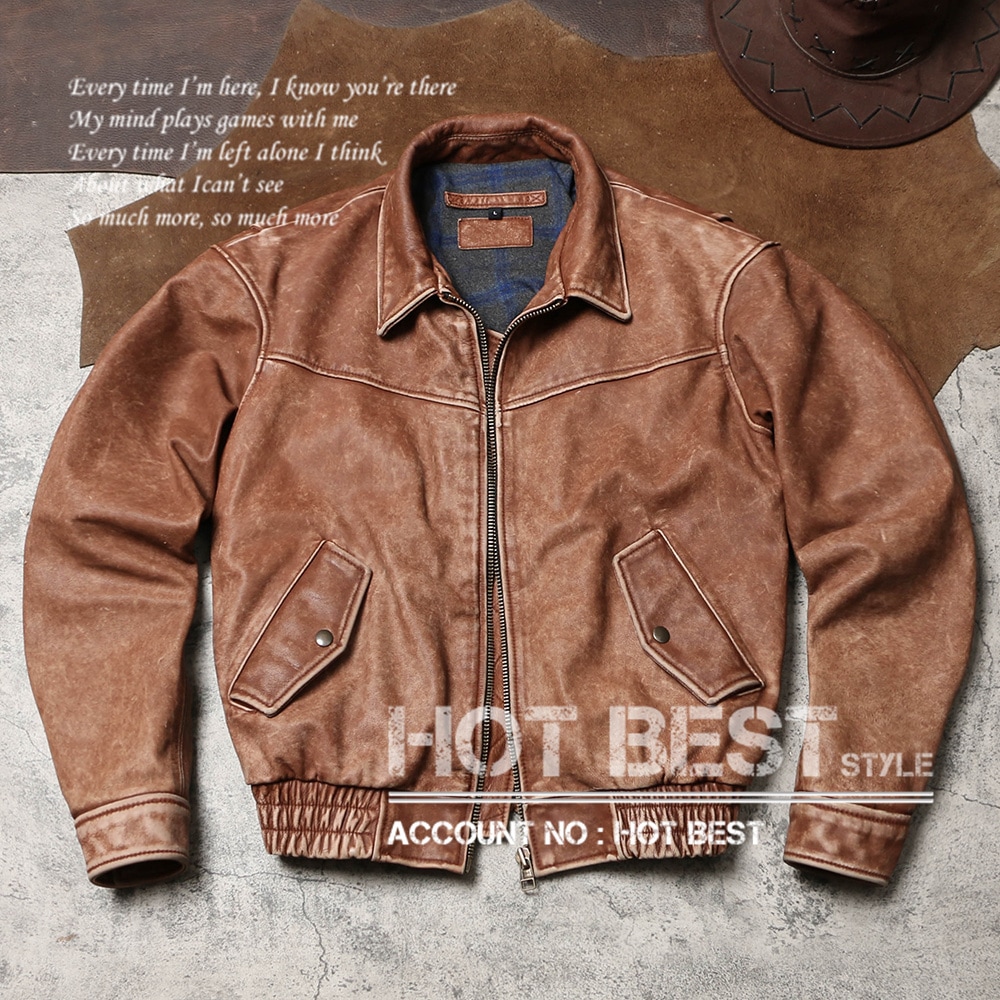 カウハイド 復刻30sスタイル レトロ シングルライダース ギフト メンズ 革ジャン レザージャケット ヴィンテージ加工 牛革