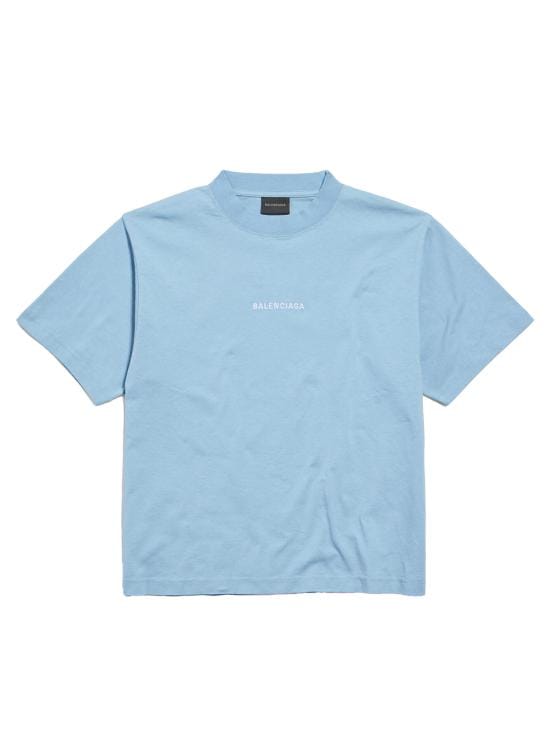 BALENCIAGA Women Tops 850990 TTVJ1 4773 LIGHT BLUE WHI