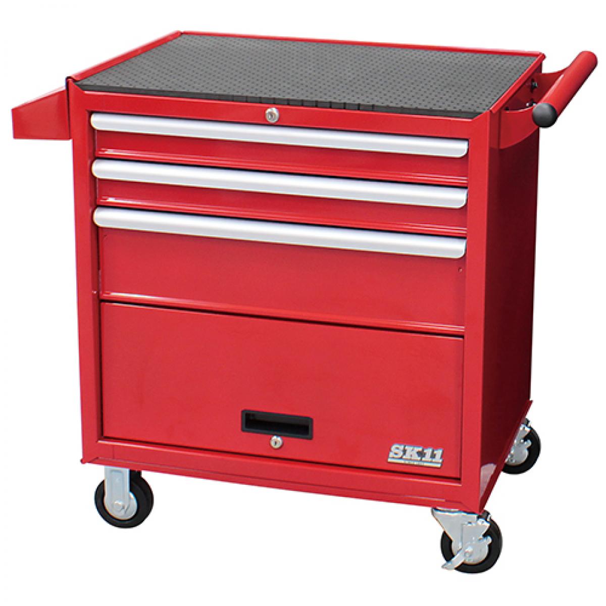 SK11 ローラーキャビネット SRC-004RE レッド　キャスター付 道具箱 ツールボックス 卓上 ケース 工具箱 工具収納 ワゴン 36,644円
