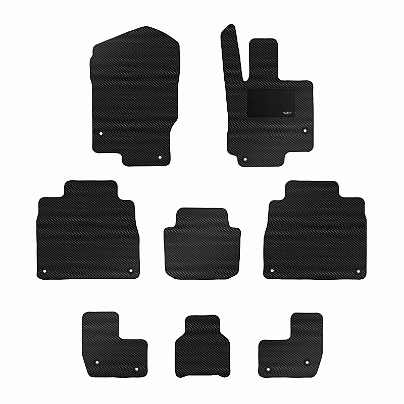 [防水マット]ベンツ 新型 GLS X167 7人乗り フロアマット [カーボン柄]