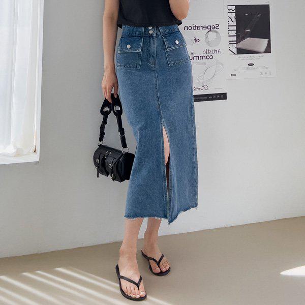 (MZ)ヒルトンポケットデニムスカート