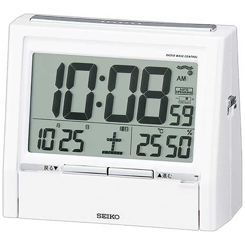 セイコー　電波目覚まし時計トークライナー　DA206W