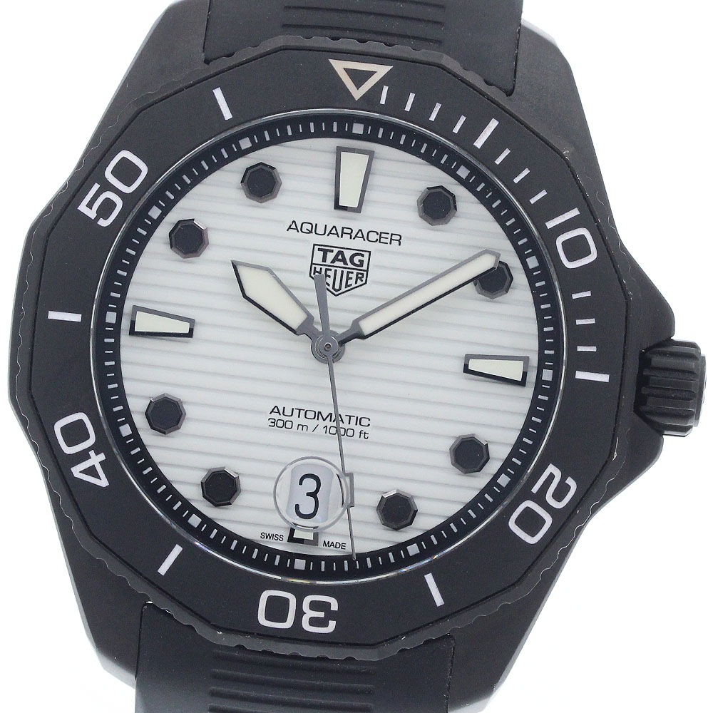 タグホイヤー TAG HEUER WBP201D.FT6197 アクアレーサー ナイトダイバー デイト 自動巻き メンズ 良品 保証書付き_956307【中古】