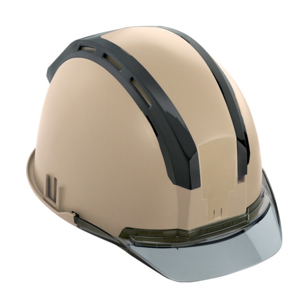 TJMデザイン HSEBCSB ヘルメット セフメット (セフ取付溝付ヘルメット) アースブラウン スモーク メーカー直送