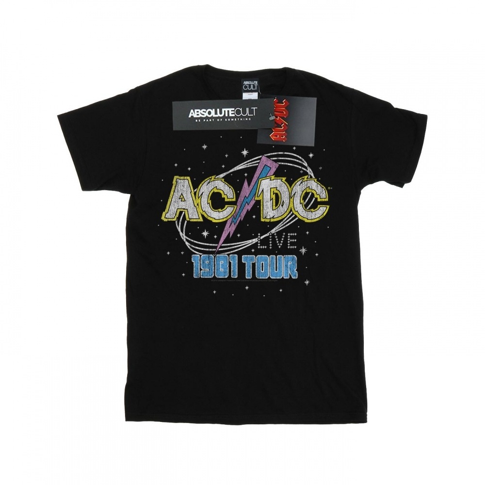 (英国より直送) AC/DC メンズ 1981 ライブツアー T シャツ