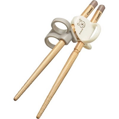 他サイト： コンビ　トレーニングおはし はじめておはし 木箸 くまのプーさん 右手用の商品画像