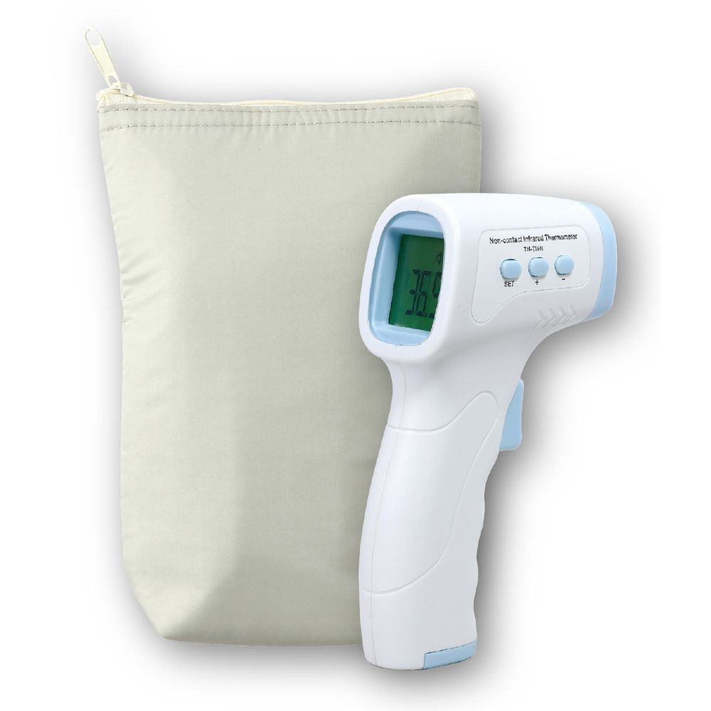 （まとめ買い）非接触温度計 保管ポーチ付 51862 [x3セット]