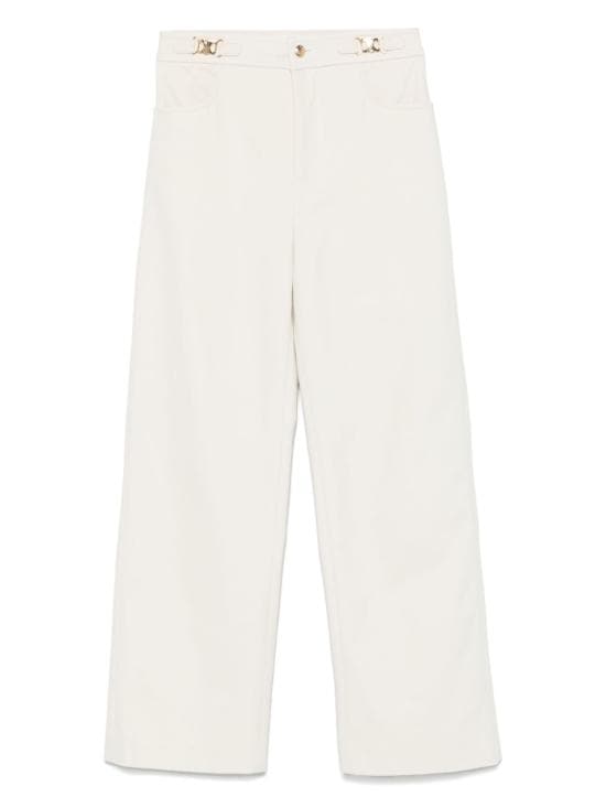 CELINE Women Straight Pants RP02E545Z 01OW White