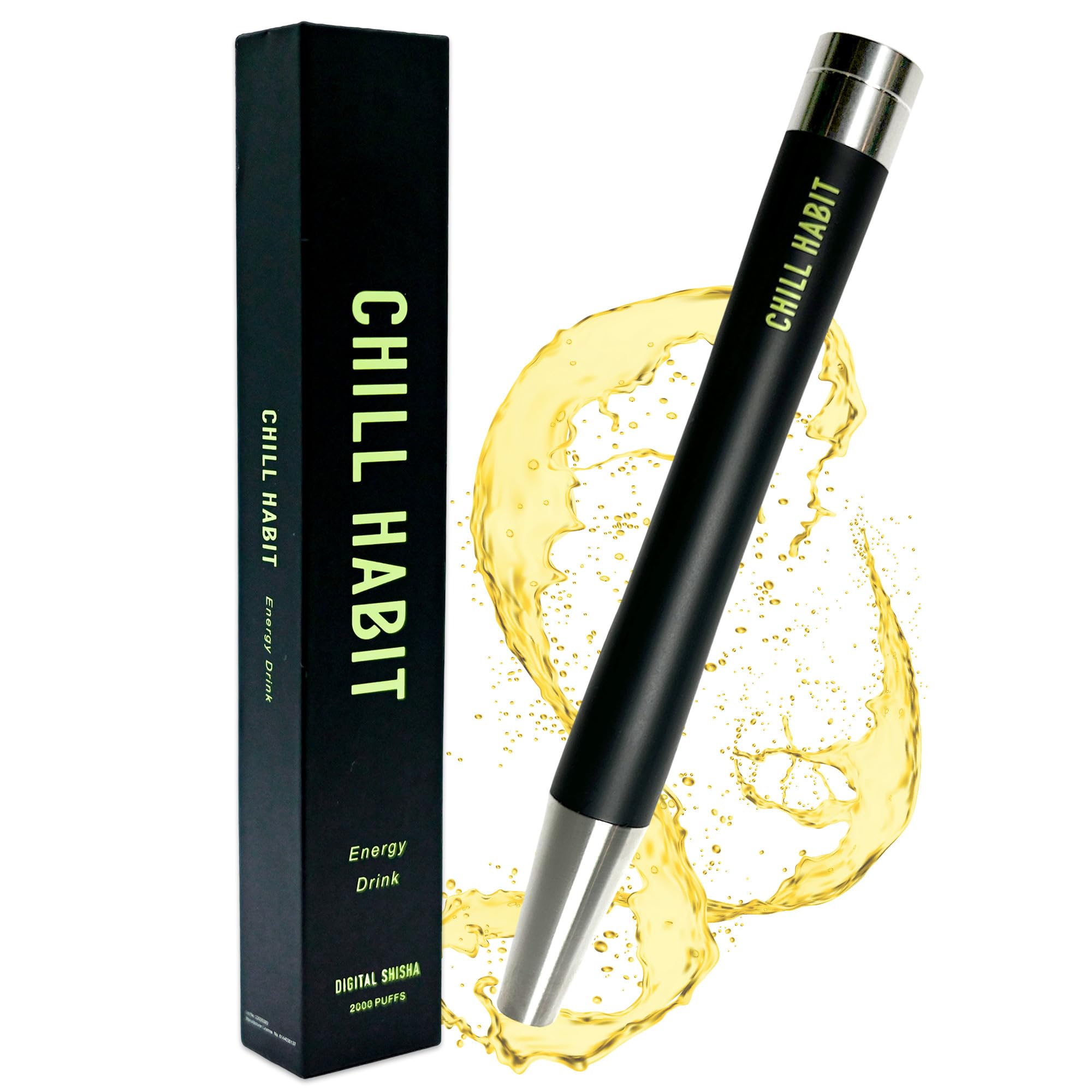 チルハビット CHILL HABIT 水パイプ 水タバコ 持ち運びシーシャ 持ち運び水タバコ (エナジードリンク)