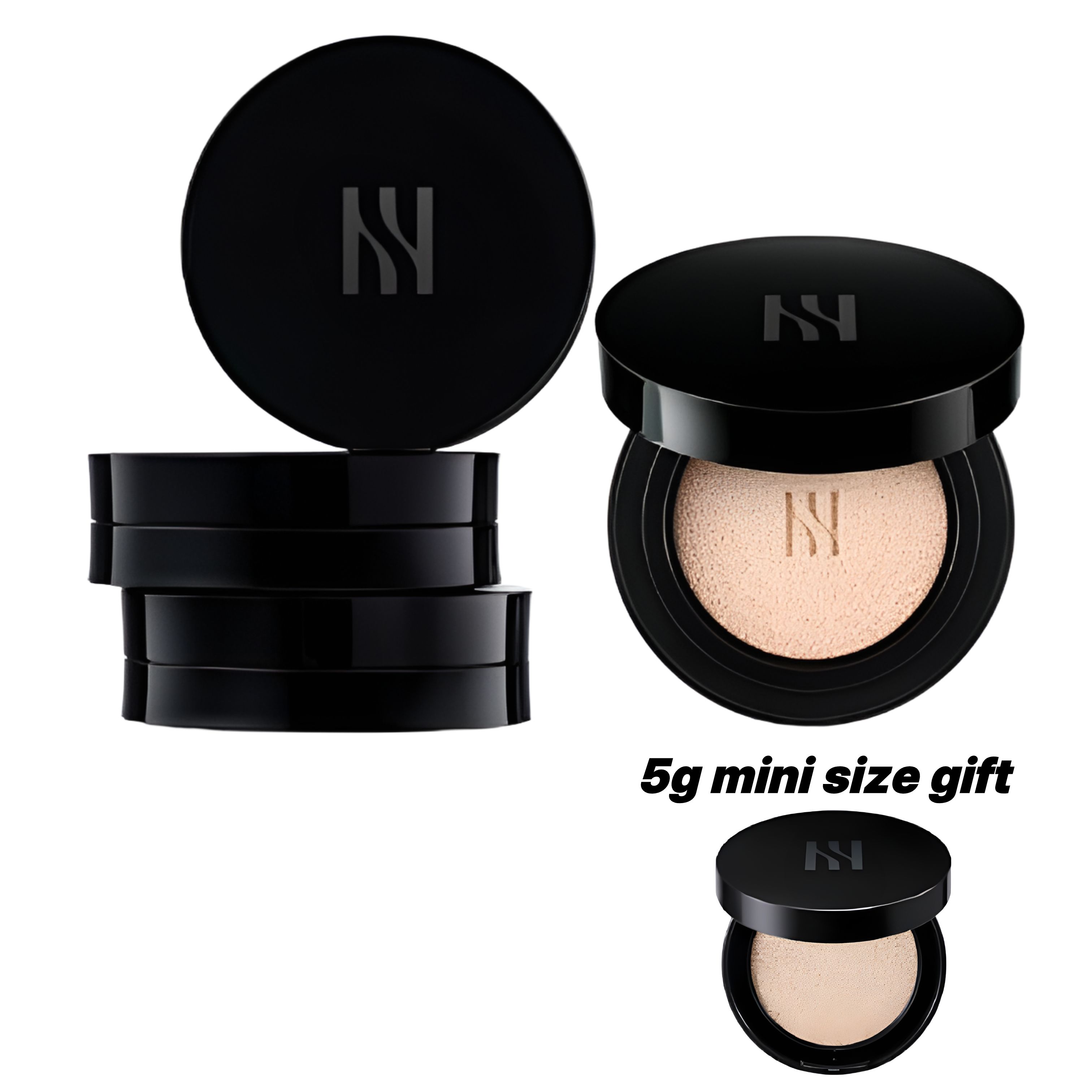 ブラック クッション ファンデーション デュオ 本品 SPF34/PA++ 15g + リフィル15g セット 21N ,17N