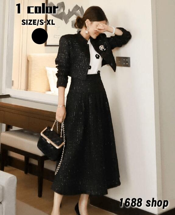 即納 2025　上下セット セットアップ トップス+スカート　2点セット シャツ　ハイウエストスカート　花柄　ジャケット　長袖シャツ　タイトスカート　ひざ丈スカート パーティー お嬢様 OL 上品