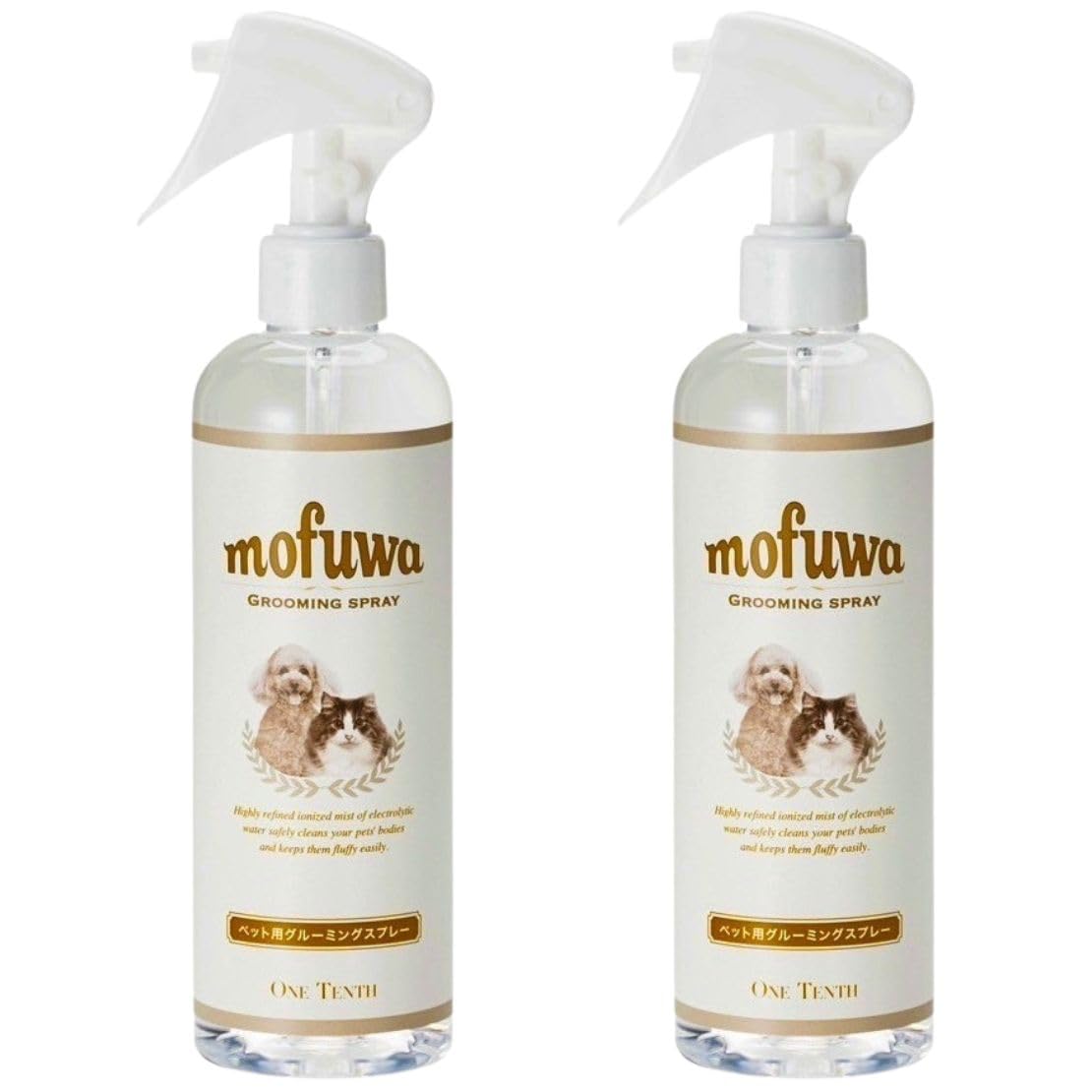 【シャンプー不要で時短＆ふわふわ】【2本セット】グルーミングスプレー 汚れが落ちる ブラッシングスプレー 300ml 犬 猫 シャンプー ドライシャンプー シャンプー代わり 舐めても安心 無香料 消臭