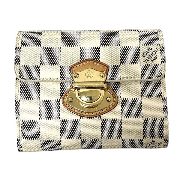 ルイヴィトンアズール ポルトフォイユ ジョイ N60030 財布 3つ折り財布 レディース 【中古】