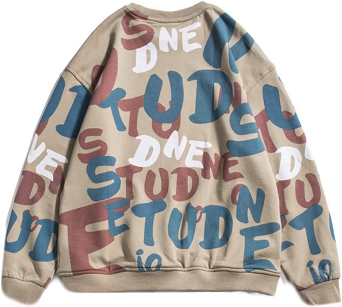 メンズ 長袖 パーカー トレーナー 落書き プリント 柔らかい 伸縮性 クルーネック 保温 吸汗 丈長め カジュアル カッコイイ ファッション プルオーバー 春服 体型パカー アウトドア ク