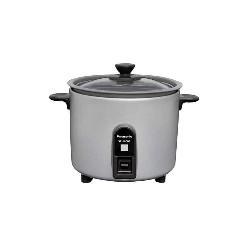 【即納】パナソニック 炊飯器 1.5合 1人用炊飯器 自動調理鍋 ミニクッカー シルバー SR-MC03-S