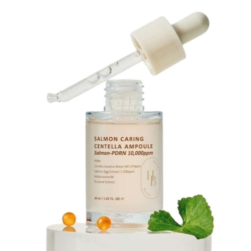 サーモンPDRNケアリングセンテラアンプル 30ml #PDRN 10,000ppm #ツボクサ葉水 847,474ppm #マデカソサイド