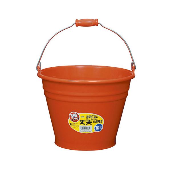 [5セット] ヒマラヤ化学 カラーバケツ 10型 RE レッド MMT02659X5